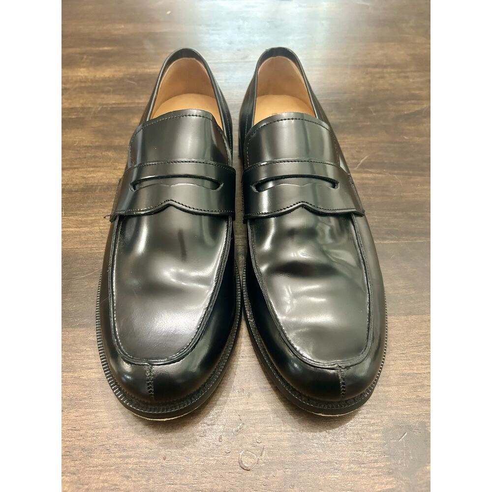EXPRESS Black Leather Penny Loafers MENS 11 Slip On Dress Shoes MENS 11